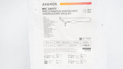 Avanos 7180-24 MIC Safety Percutaneous Endoscopic Gastrostomy Kit 24Fr (x)